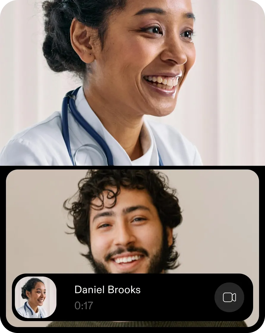 Video consultation with patient navigator 
